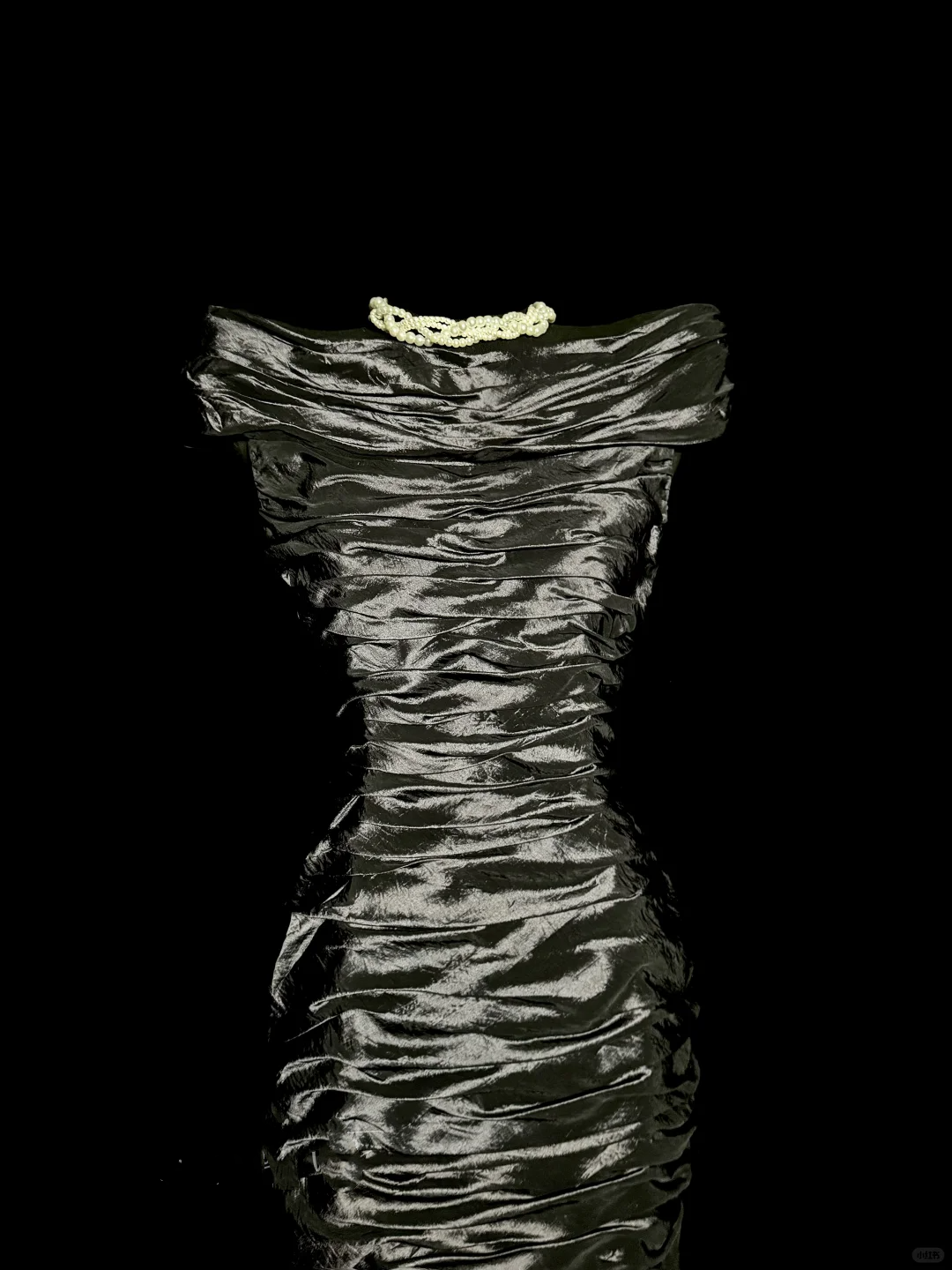 Vintage Sheath Off-the-Shoulder Silver Gray Sleeveless Long Prom Gown Fairy Prom Dresses - View 4 | FashionDia