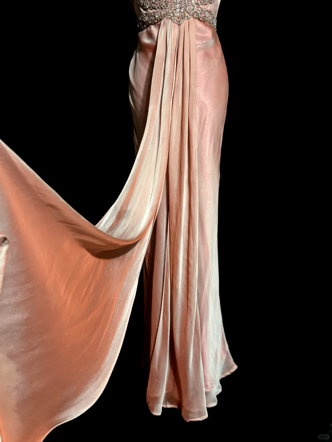 Vintage Mermaid V Neckline Pink Backless Long Prom Gown Fairy Prom Dresses