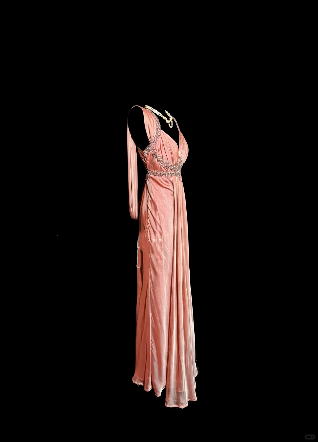 Vintage Mermaid V Neckline Pink Backless Long Prom Gown Fairy Prom Dresses