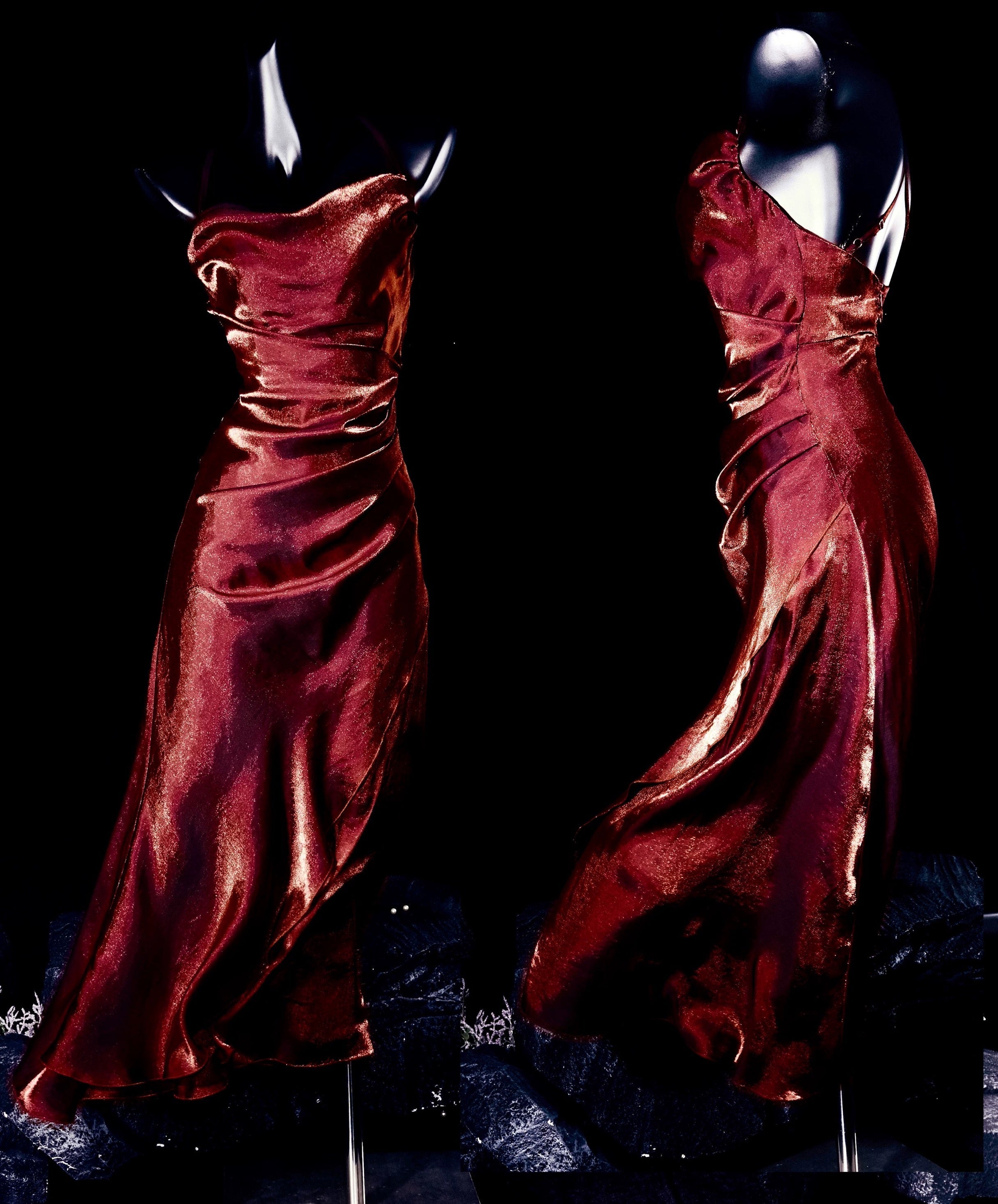 Vintage Sheath Spaghetti Straps Burgundy Ankle Length Prom Dresses Birthday Outfits