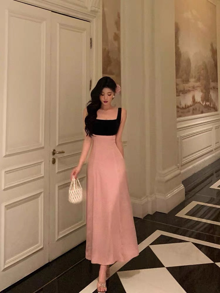 Gorgeous A-Line Straps Pink Sleeveless Date Night Dress Prom Dresses Birthday Outfits - View 3 | FashionDia