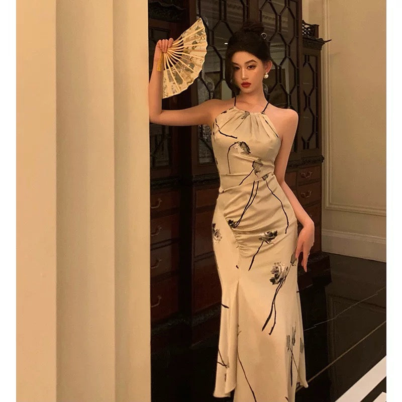Gorgeous Sheath Halter Date Night Dress Prom Dresses Party Dress Birthday Outfits - View 3 | FashionDia