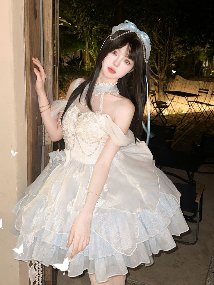 Cute Spaghetti Straps Chiffon Lace A-Line Birthday Outfits Short 7th Grade Homecoming Dress - View 5 | FashionDia