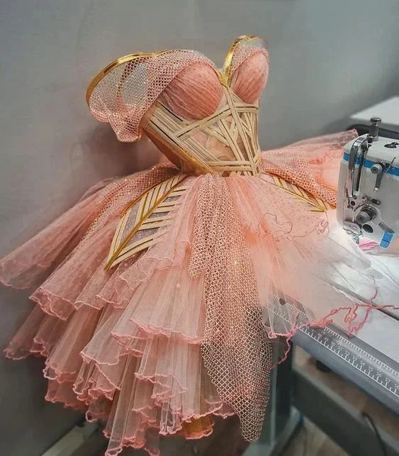 Chic A-line Tulle Homecoming Dress Dance Dress (ZD12818)