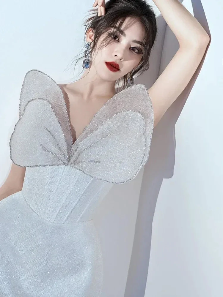 Unique Homecoming Dress Princess Strapless Short Prom Dress (ZD11793)