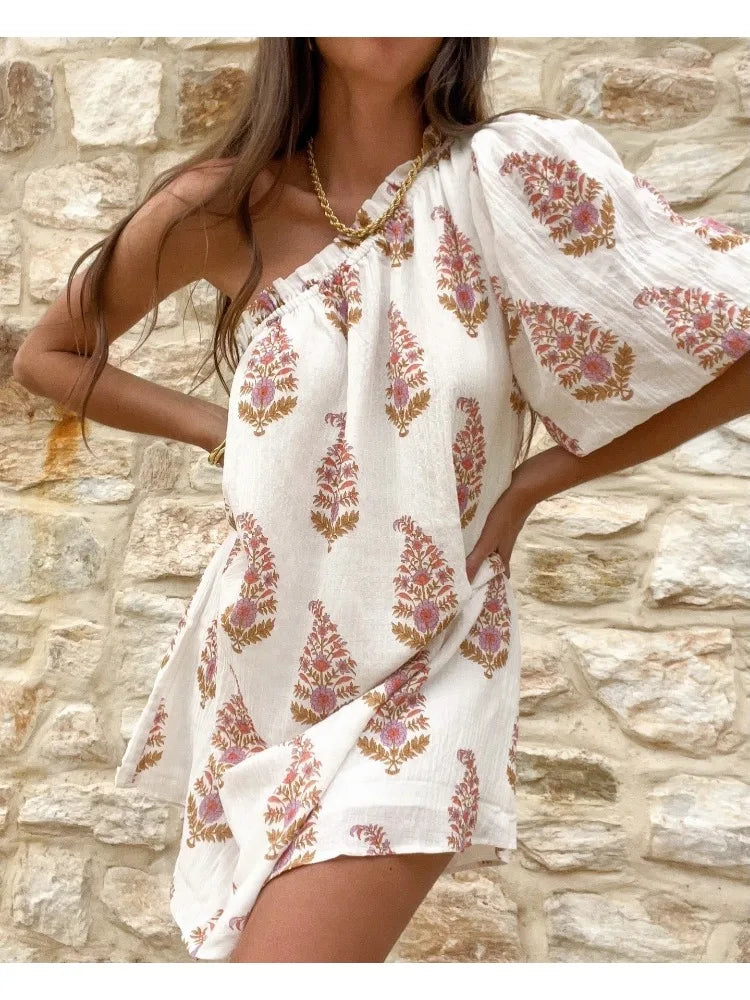 Andrea Timeless Asymmetrical Mini Dress Designer Edit