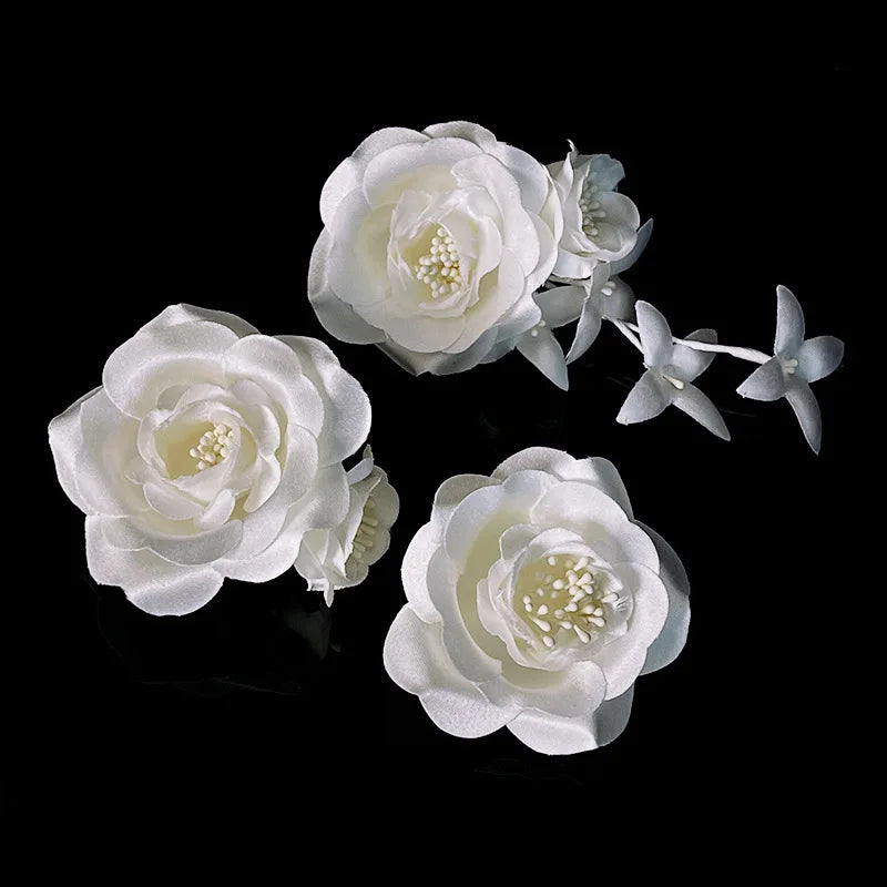 Wedding Accessories Flower Hair Pin Clip Party Evening Dress Hairpins For Bride Bridesmaids Headdress Head Pieces Bridal Jewelry