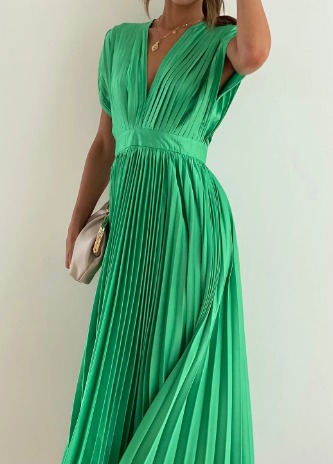 Ilaria Aesthetic Dress with Sleeves Premium Wardrobe Essential
