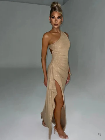 Doris Aesthetic Cocktail Dress with Pearl Trim and Back Neckline Boutique Collection