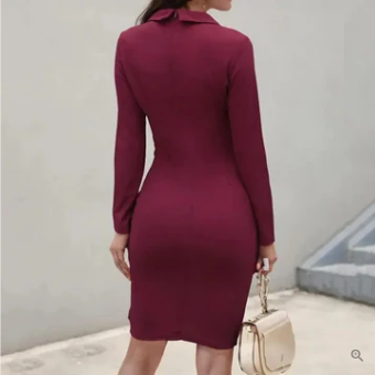 Anita Effortless Cocktail Dress with Buttons Chic Silhouette Collection
