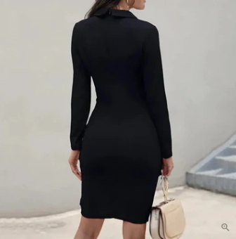 Anita Effortless Cocktail Dress with Buttons Chic Silhouette Collection