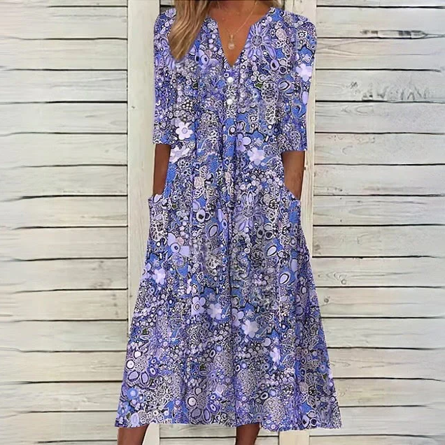 Chelsea Luxe Bloom Midi Dress for Women Chic Silhouette Collection