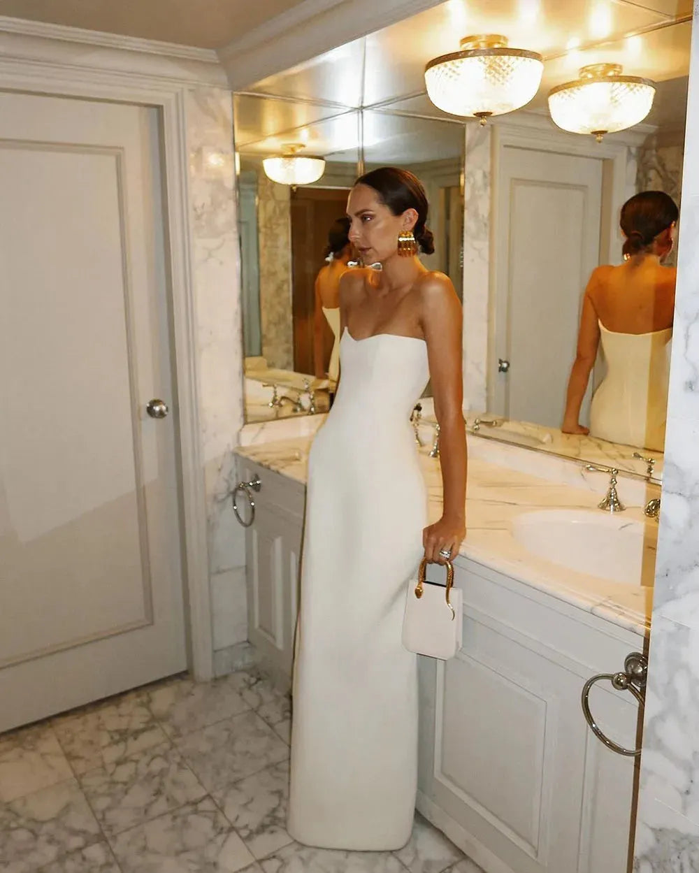 Modern Simple Evening Dresses For Wedding Reception Dress Women Night Party Gown Floor Length Formal Elegant Prom dress