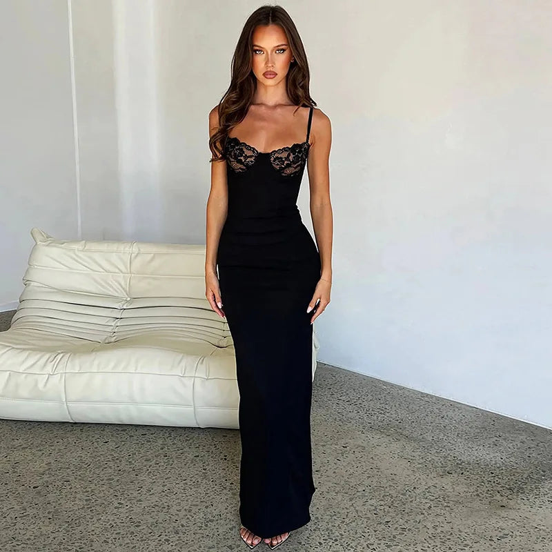 Slip Back Split Club Summer Lace Dress - View 3 | VelvetHem