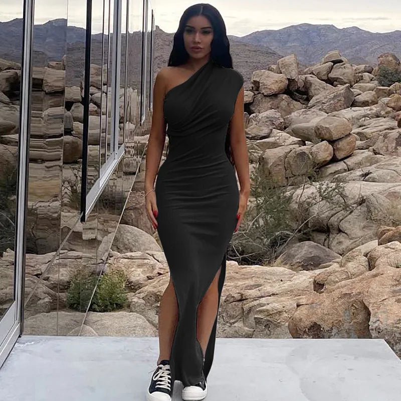 Slit Strapless Backless Maxi Party Dress - View 6 | VelvetHem