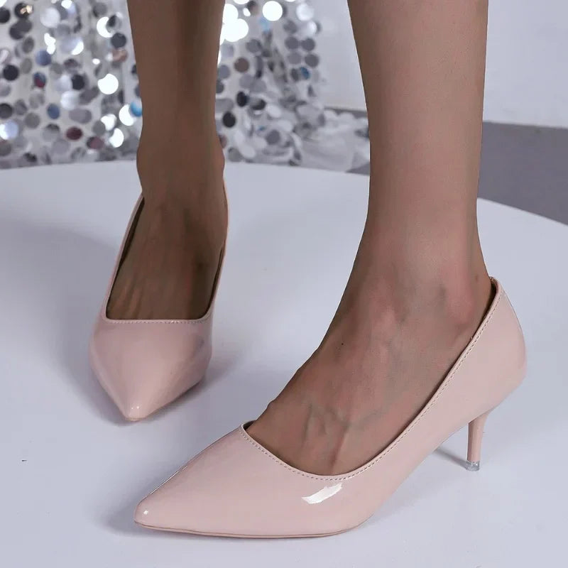 Pointed Highs Trend Shal Party Dress Elegant Autumn Women's Shoes Low Heel Pumps
