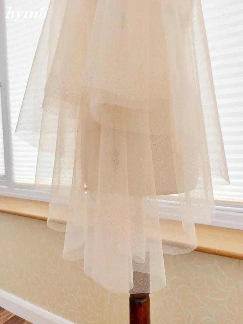 2 Tier Bridal Veil Cut Edge Champagne Wedding Veil