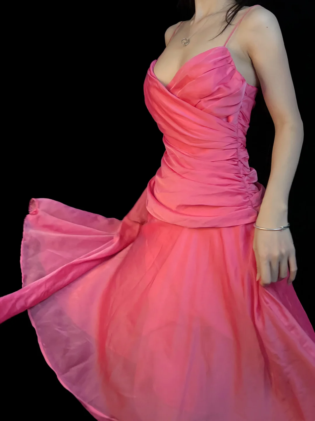 Spaghetti Strap A Line Chiffon Homecoming Dress J10147