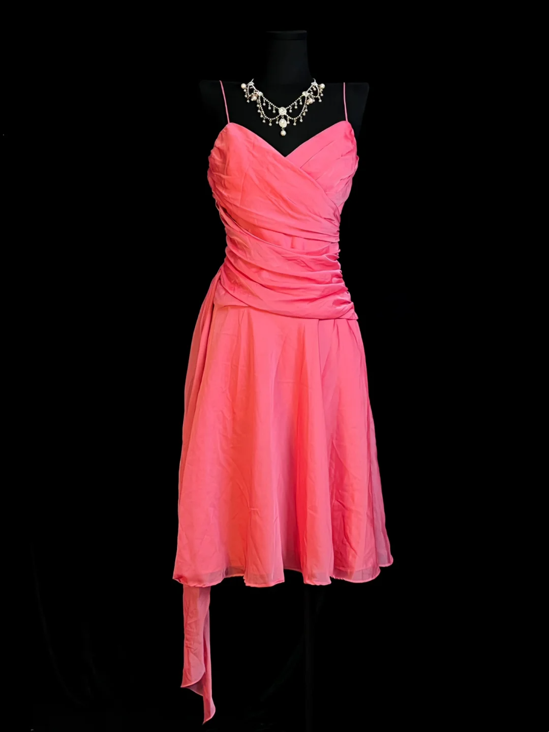 Spaghetti Strap A Line Chiffon Homecoming Dress J10147