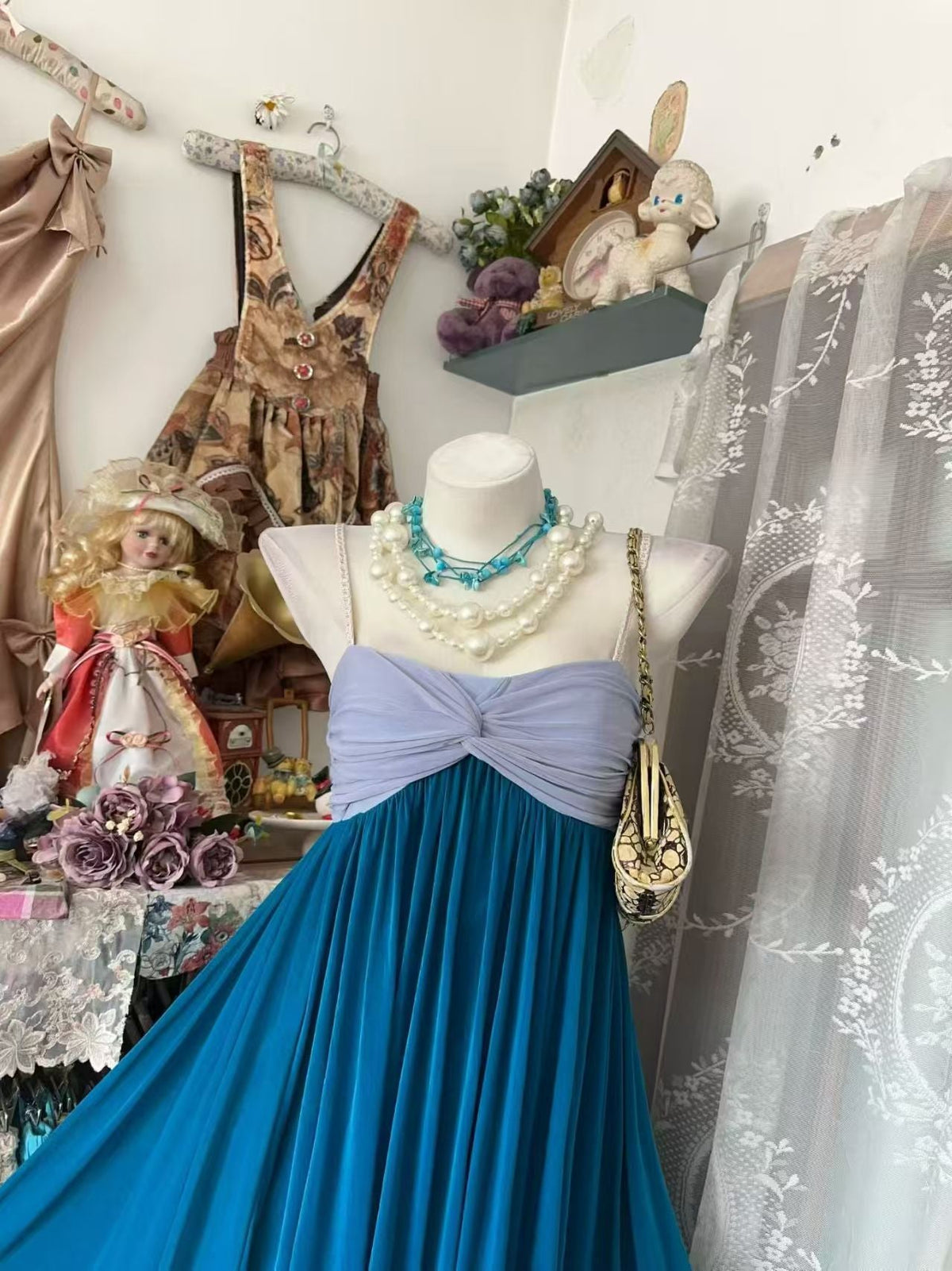 Spaghetti Strap Chiffon Homecoming Dress A-Line Party Dress