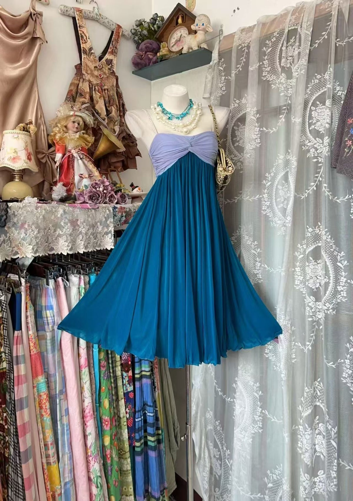 Spaghetti Strap Chiffon Homecoming Dress A-Line Party Dress
