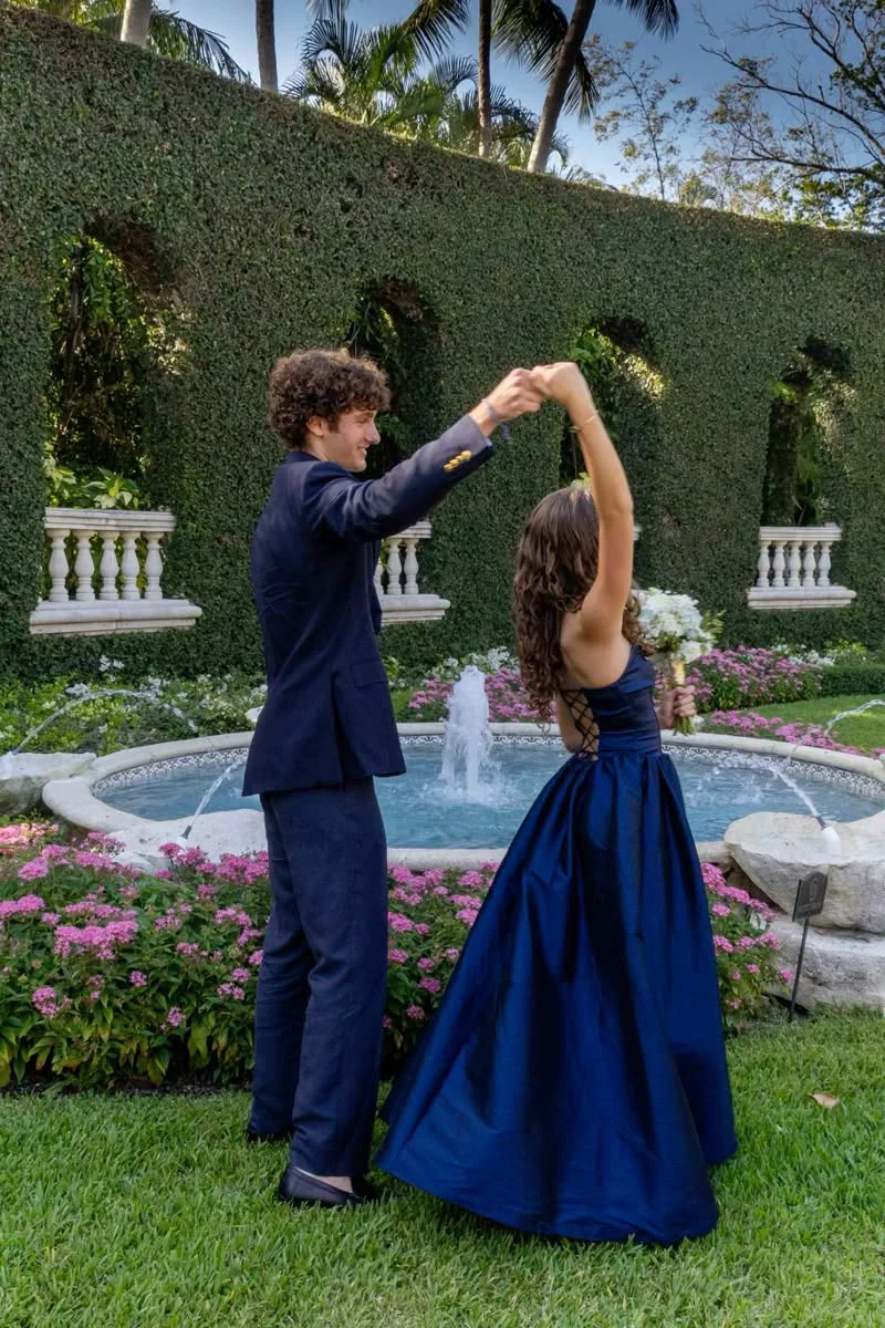 Spaghetti Strap Royal Blue Satin Prom Dress A-Line Evening Dress