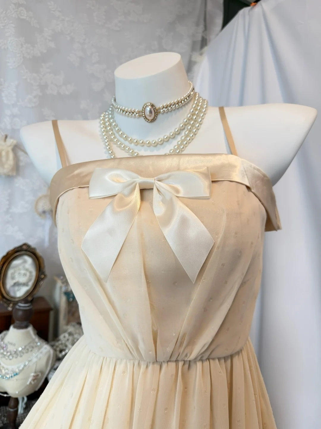 Spaghetti Straps A-Line Khaki Chiffon Short Homecoming Dress