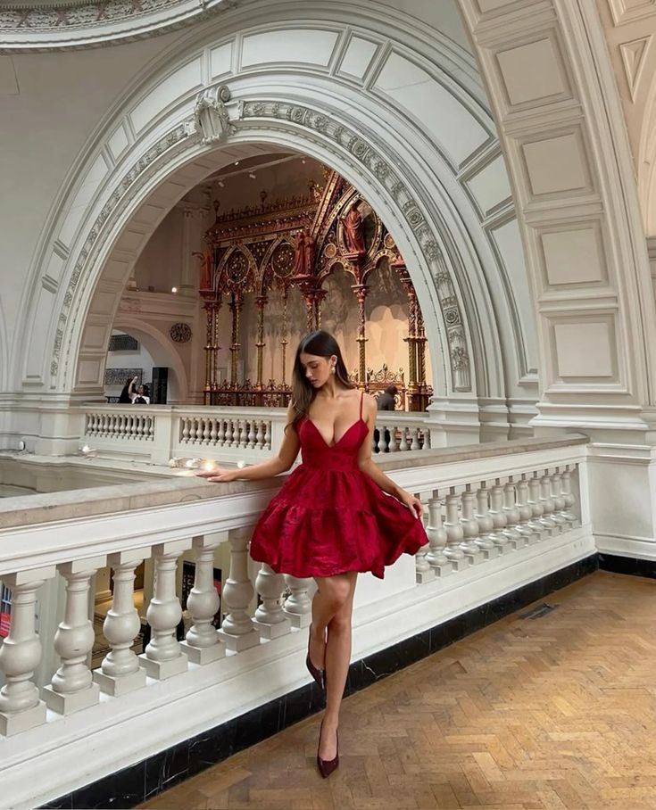 Spaghetti Straps Burgundy A-Line Homecoming Dress Short Birthday Dress