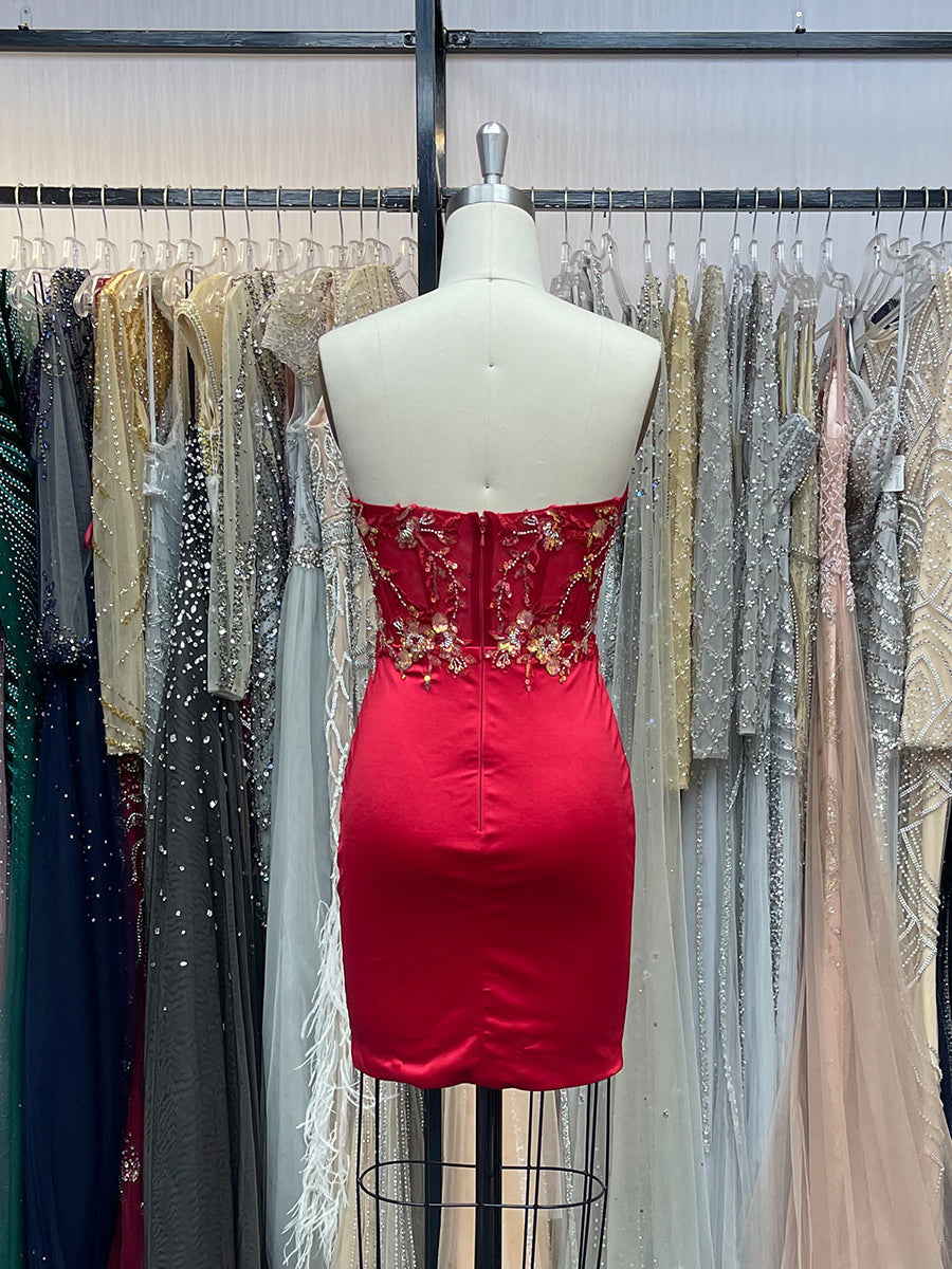 Sparkly Sequins Sweetheart Bodycon Homecoming Dress