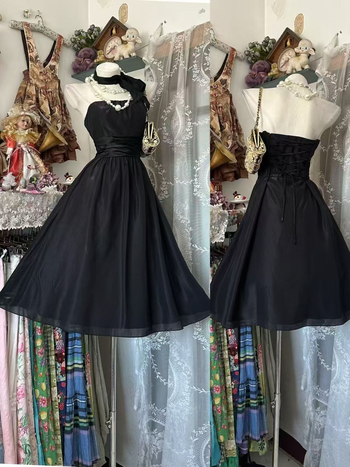 Strapless Black Short Birthday Dress A Line Homecoming Dress J10535