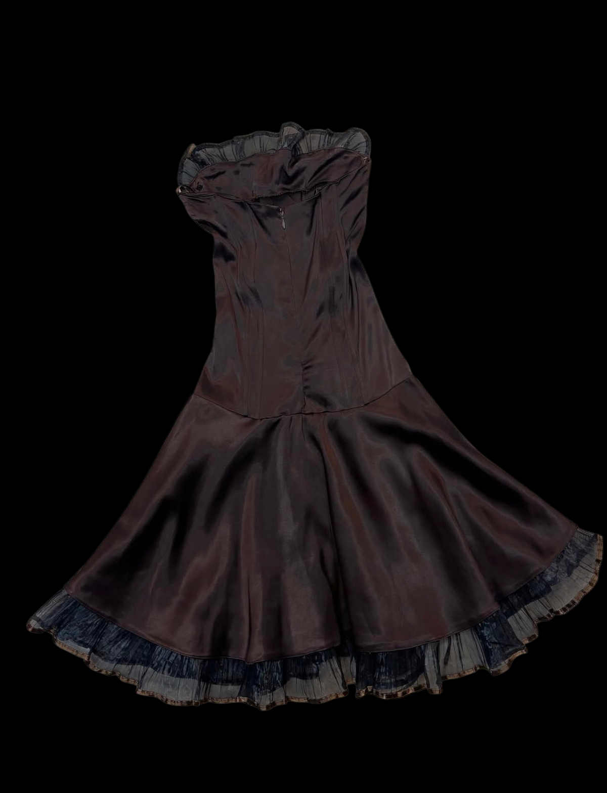 Strapless Coffee A Line Birthday Dress Short Homecoming Dress J9799