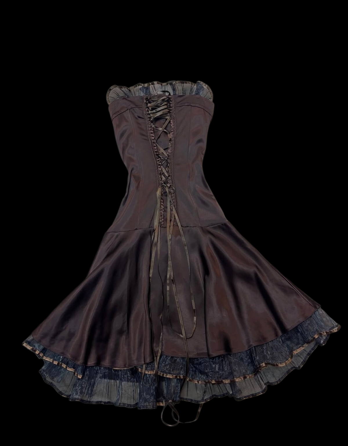 Strapless Coffee A Line Birthday Dress Short Homecoming Dress J9799