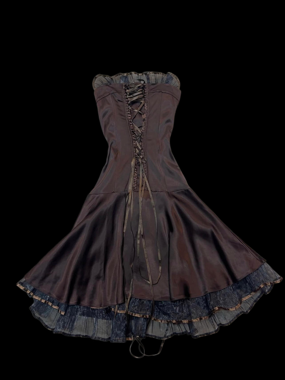 Strapless Coffee A Line Birthday Dress Short Homecoming Dress J9799