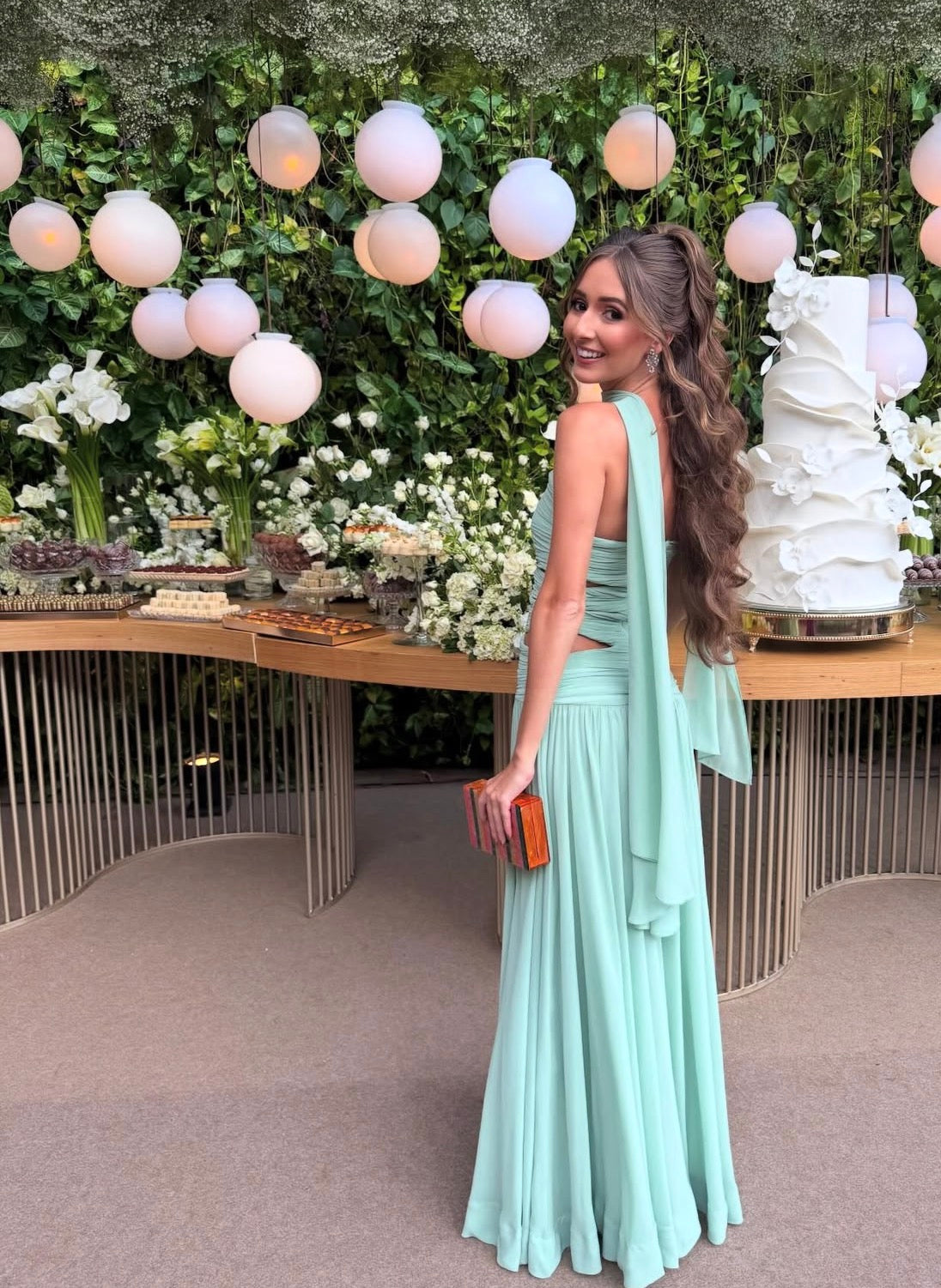 Strapless Mint Green Chiffon Wedding Guest Dress Formal Prom Dress J9922