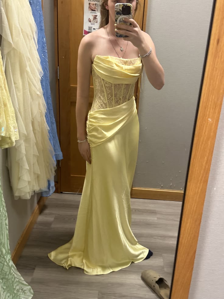 Strapless Satin Sheath Prom Dress Formal Evening Gown