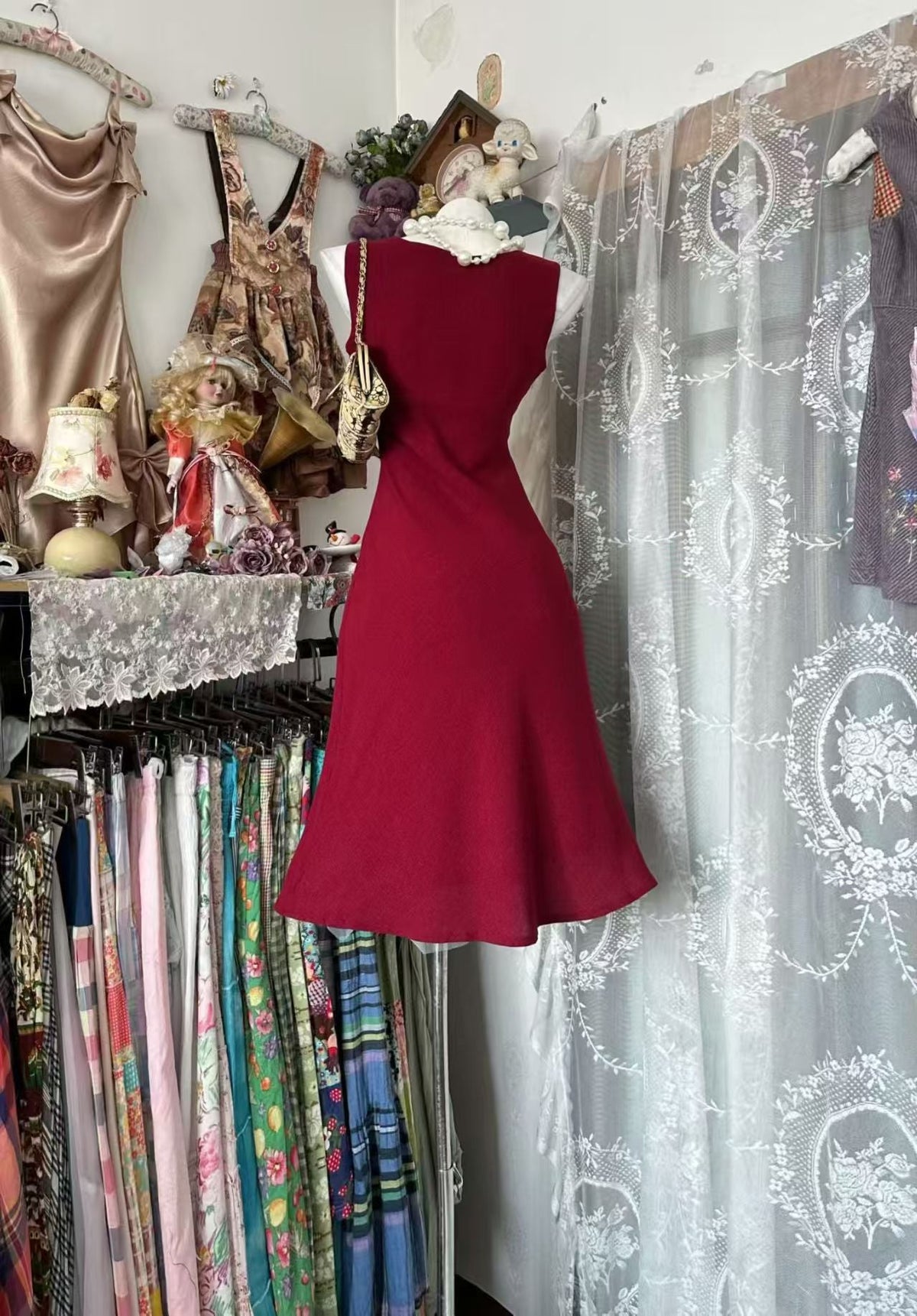 Strapless Sheath Burgundy Birthday Dress Short Evening Dress J10083