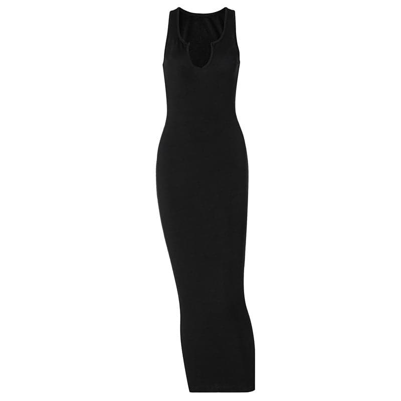 DressBetty - Summer Dresses Women Fashion U-neck Sleeveless Slim Fit Dress