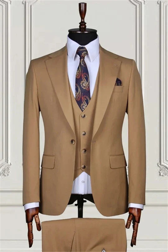 Suzhoufashion Notched Lapel Single Breasted Men Suits For Business