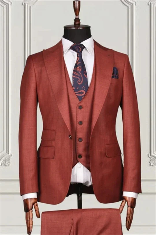 Suzhoufashion Single Breasted Close Fitting Formal Suits For Men