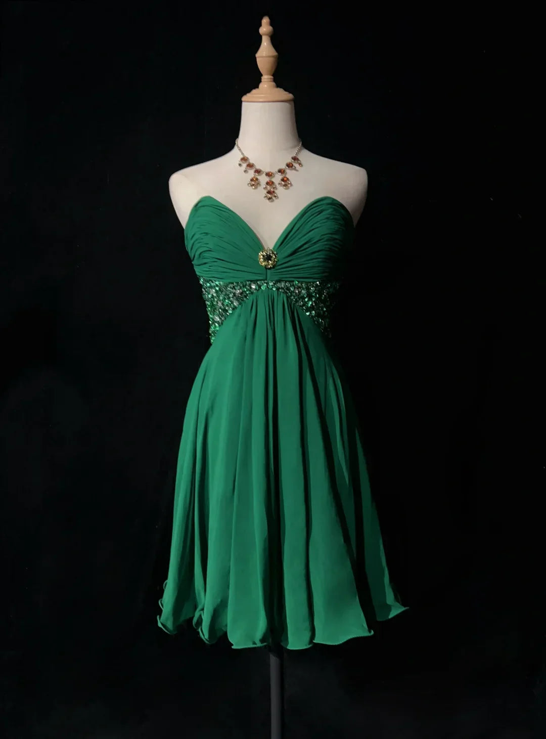 Sweetheart A Line Green Retro Homecoming Dress J11030