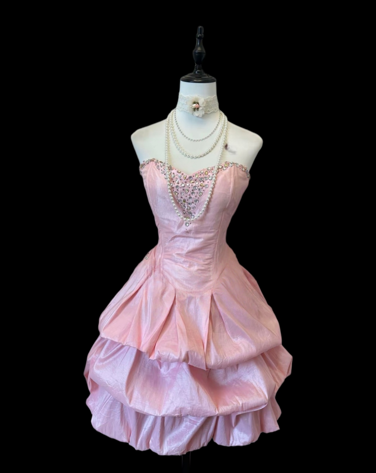 Sweetheart A-Line Pink Short Birthday Dress Taffeta Homecoming Dress