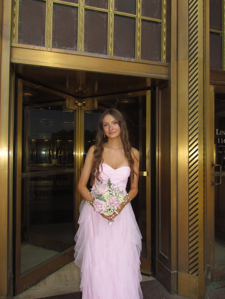 Sweetheart A-Line Pink Tulle Prom Dress Formal Evening Dress