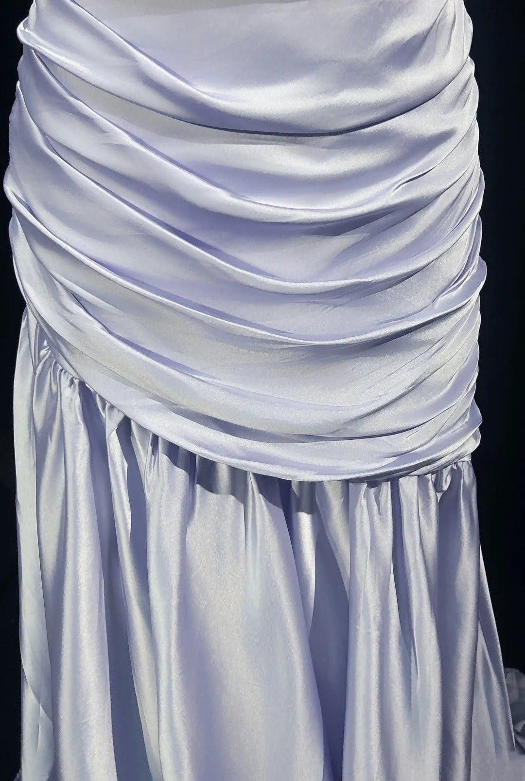 Sweetheart Lilac Sheath Formal Prom Dress Satin Evening Gown
