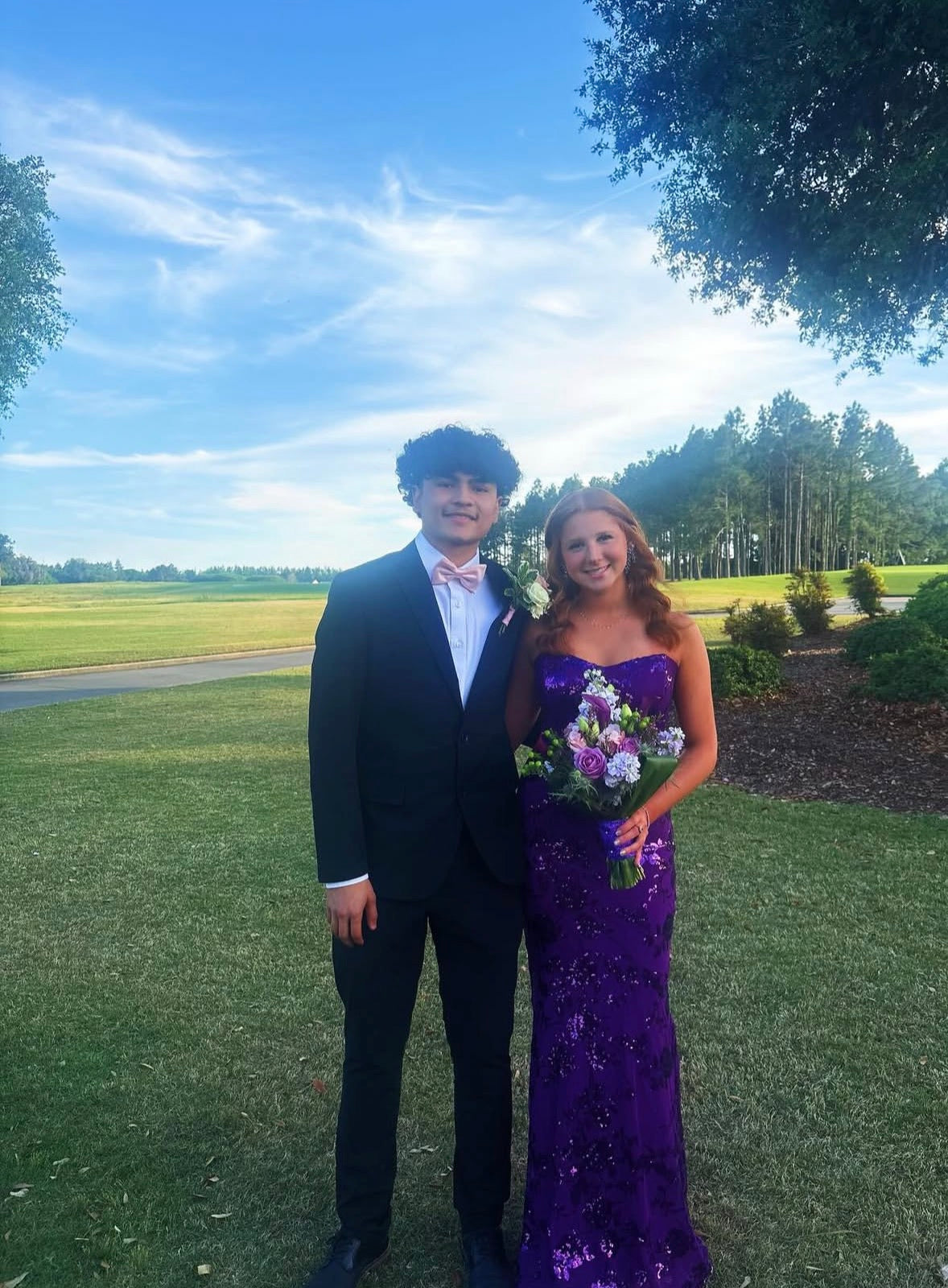 Sweetheart Purple Lace Prom Dress Mermaid Evening Gown