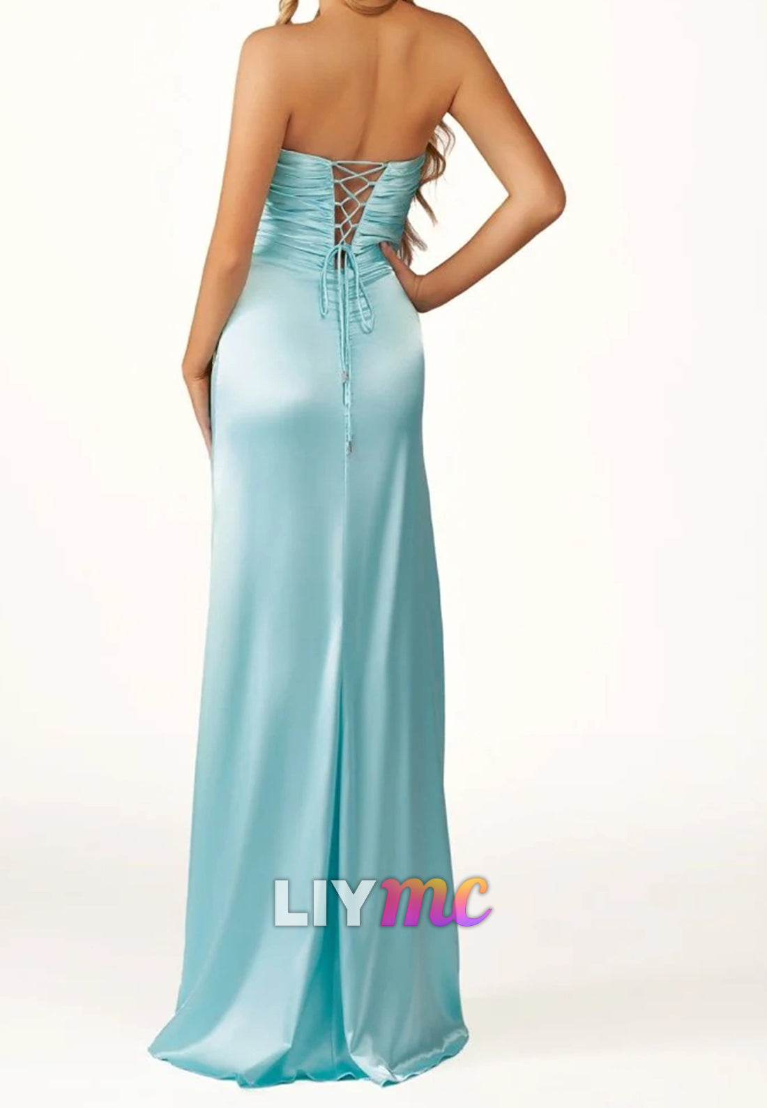 Sweetheart Sleek Illusion Sleeveless Party Dress Sheath Prom Dress