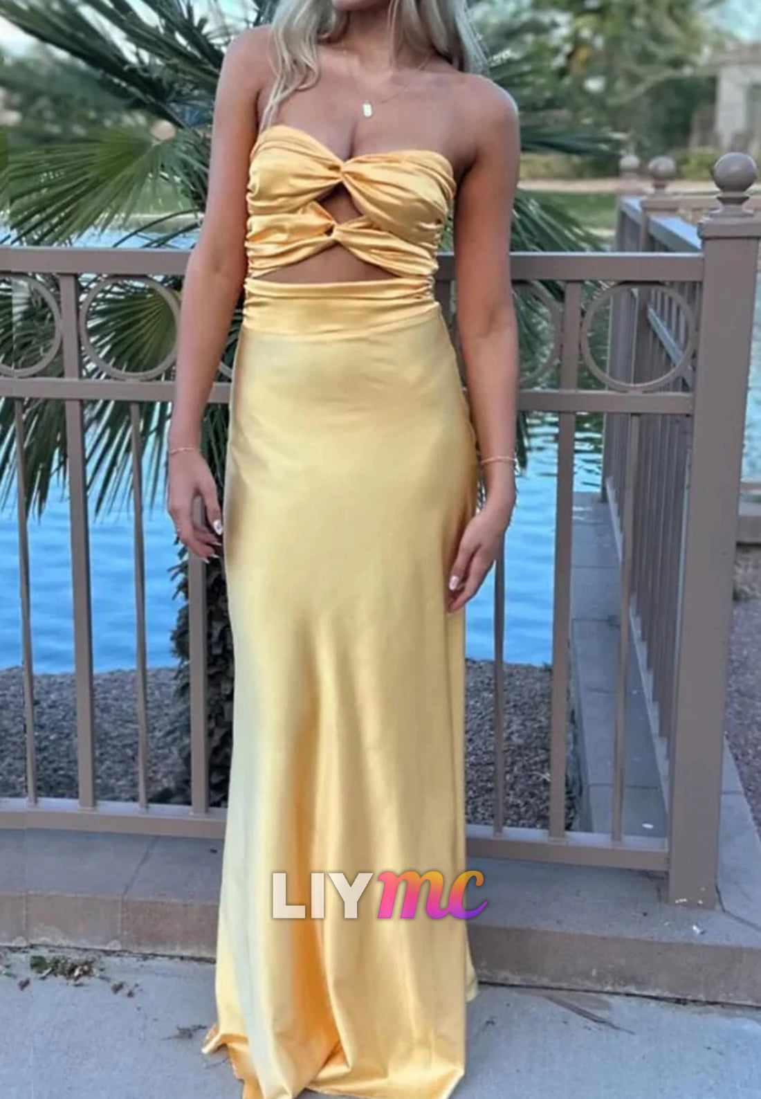 Sweetheart Sleek Illusion Sleeveless Party Dress Sheath Prom Dress