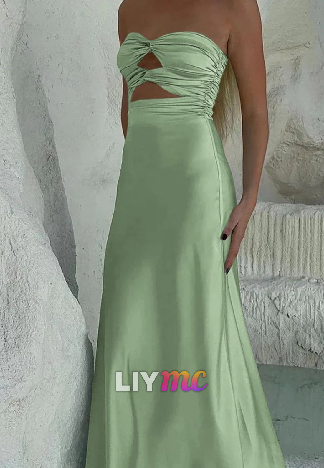 Sweetheart Sleek Illusion Sleeveless Party Dress Sheath Prom Dress