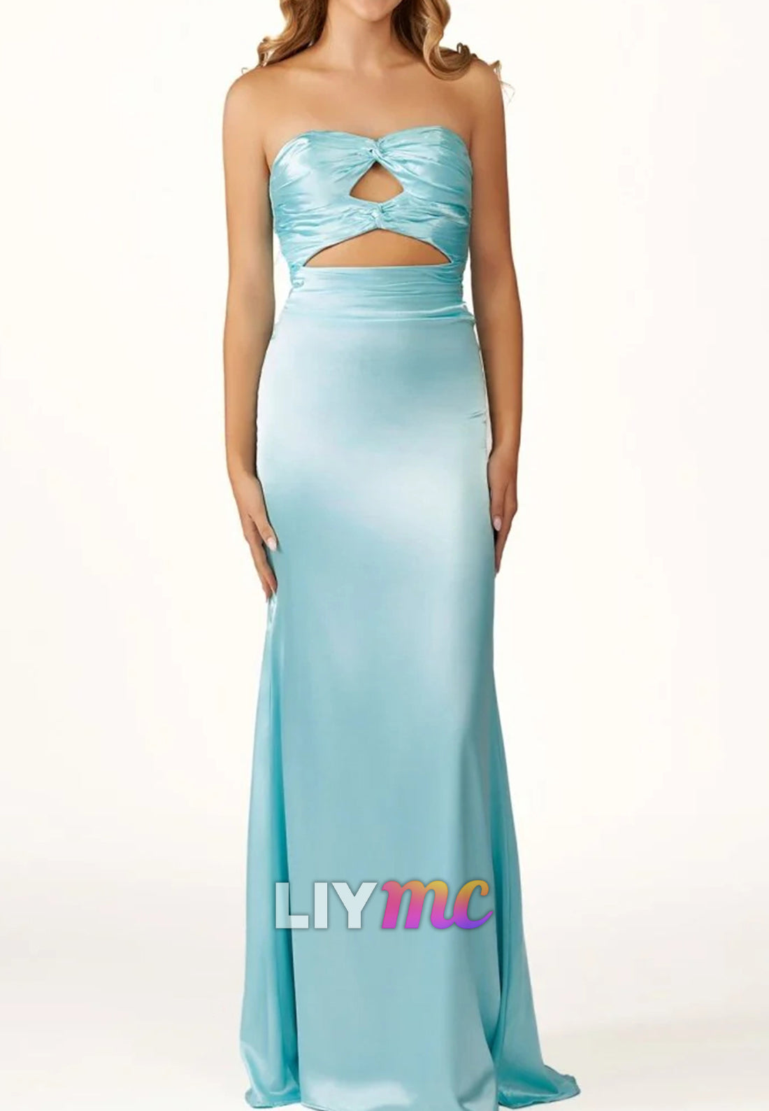 Sweetheart Sleek Illusion Sleeveless Party Dress Sheath Prom Dress
