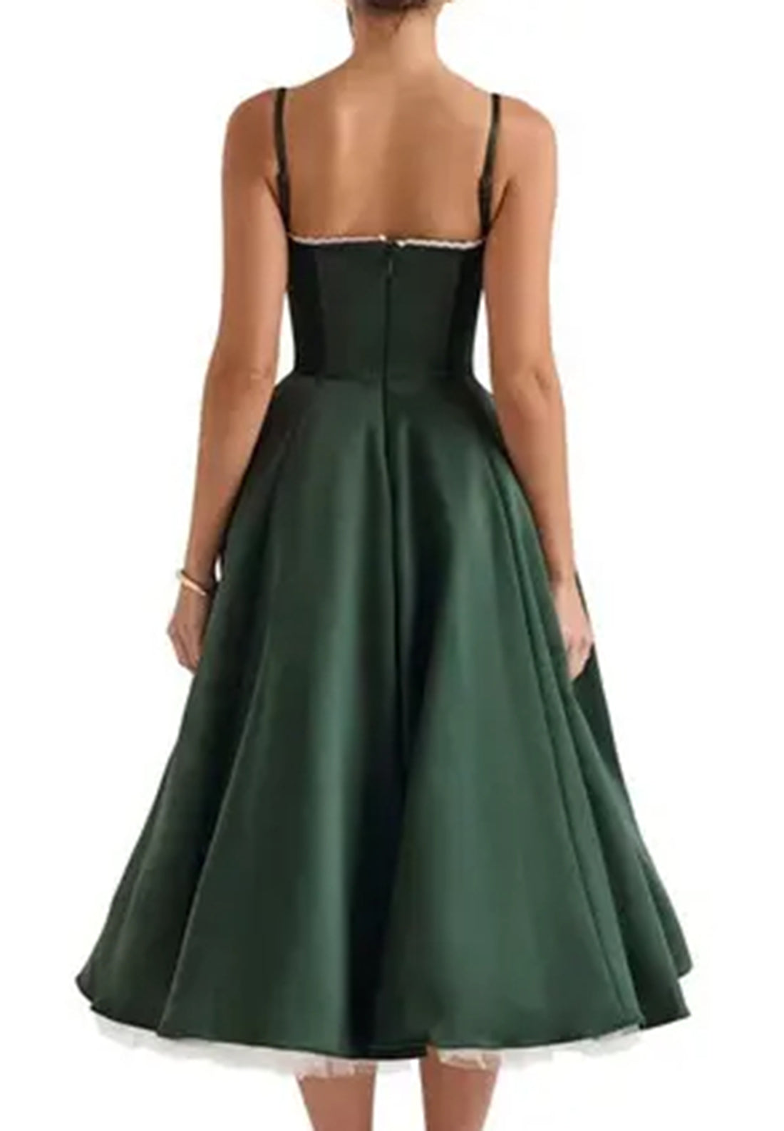 Sweetheart Spaghetti Straps Pleated A-Line Prom Dress