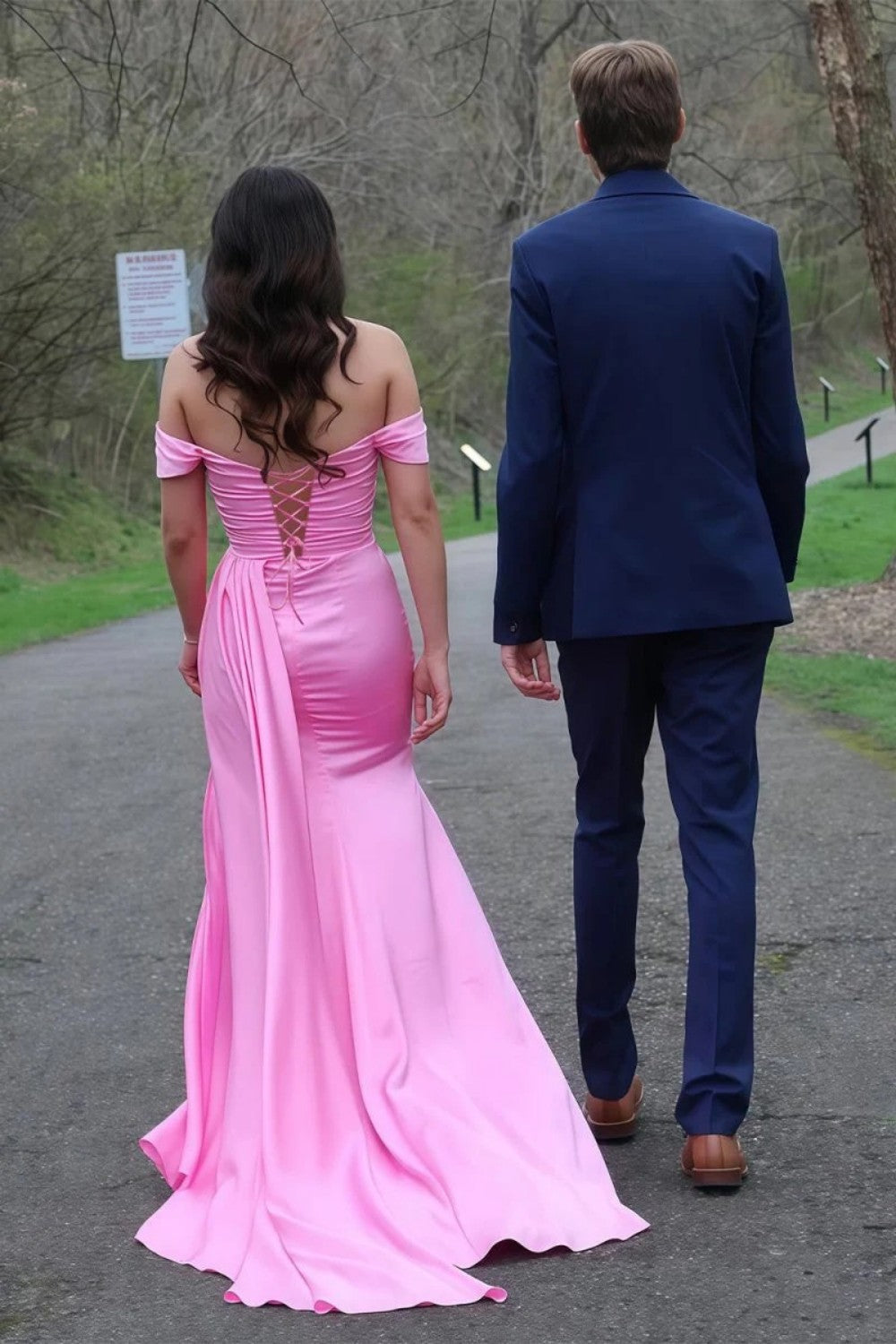 Sweety Mermaid Off the Shoulder Pink Long Prom Dress with Beading
